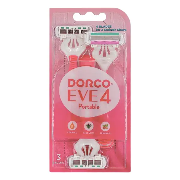 dorco-pink-4-blade-razor-3pcs